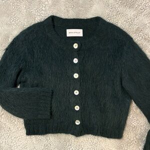 Maria Stanley Brushed Cardi Kelp XS